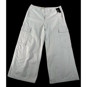 Levis Baggy Cargo pants white 90s relaxed straight leg money preppy sz 30
